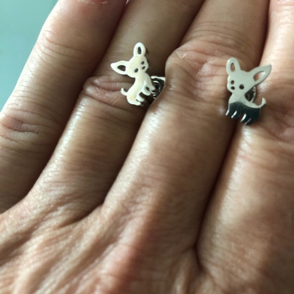 HOST PICK Dog earrings silver & stainless steel - Picture 4 of 4